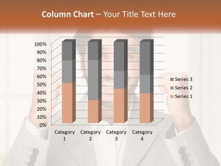 A Man In A Suit Is Holding His Fists Up PowerPoint Template