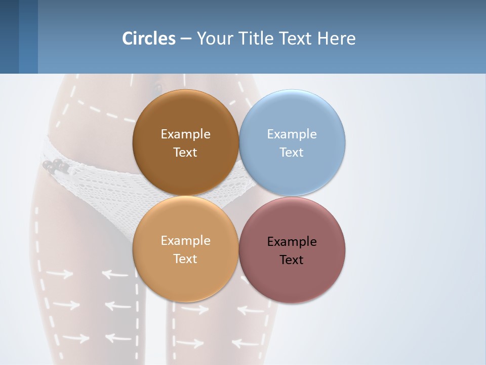 A Woman's Butt With Arrows On It PowerPoint Template