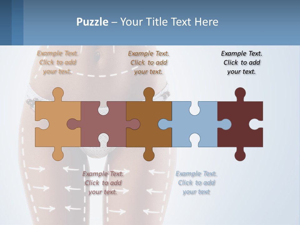 A Woman's Butt With Arrows On It PowerPoint Template