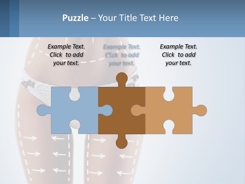 A Woman's Butt With Arrows On It PowerPoint Template