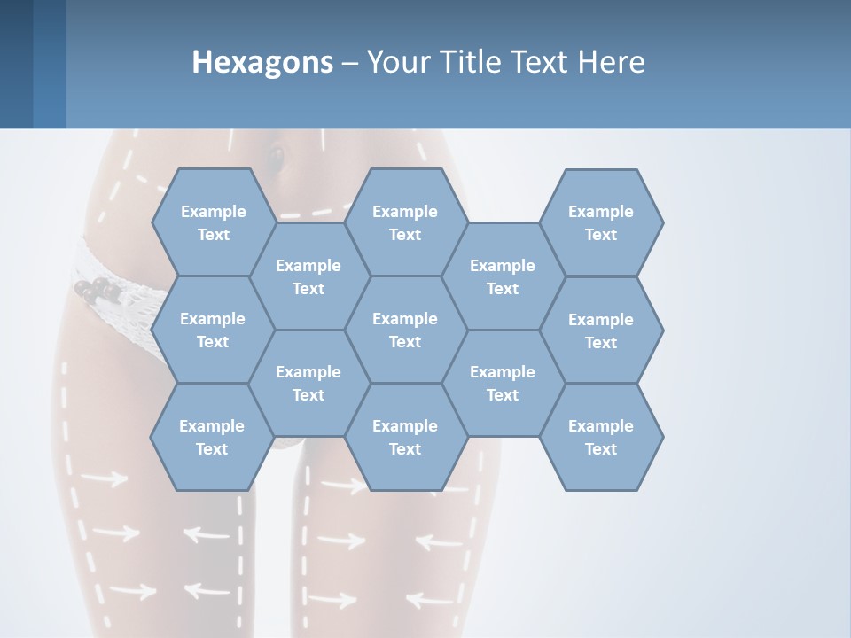 A Woman's Butt With Arrows On It PowerPoint Template