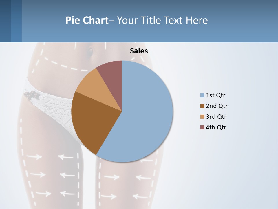 A Woman's Butt With Arrows On It PowerPoint Template