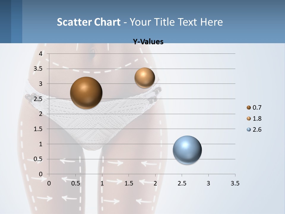 A Woman's Butt With Arrows On It PowerPoint Template