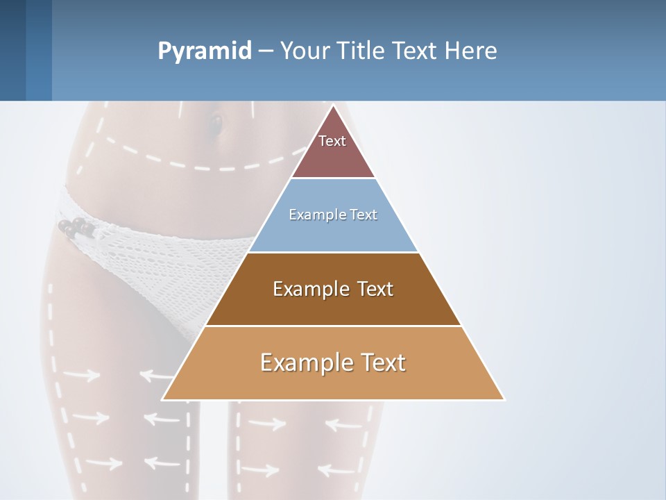 A Woman's Butt With Arrows On It PowerPoint Template