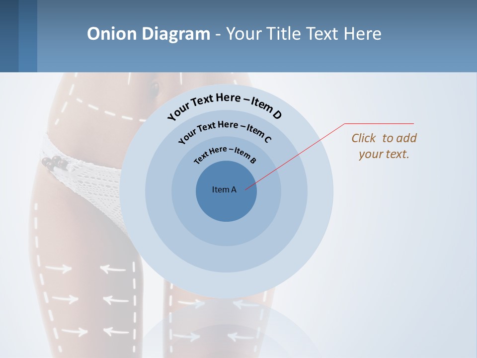 A Woman's Butt With Arrows On It PowerPoint Template
