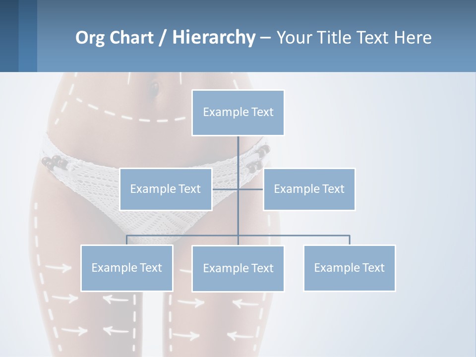 A Woman's Butt With Arrows On It PowerPoint Template