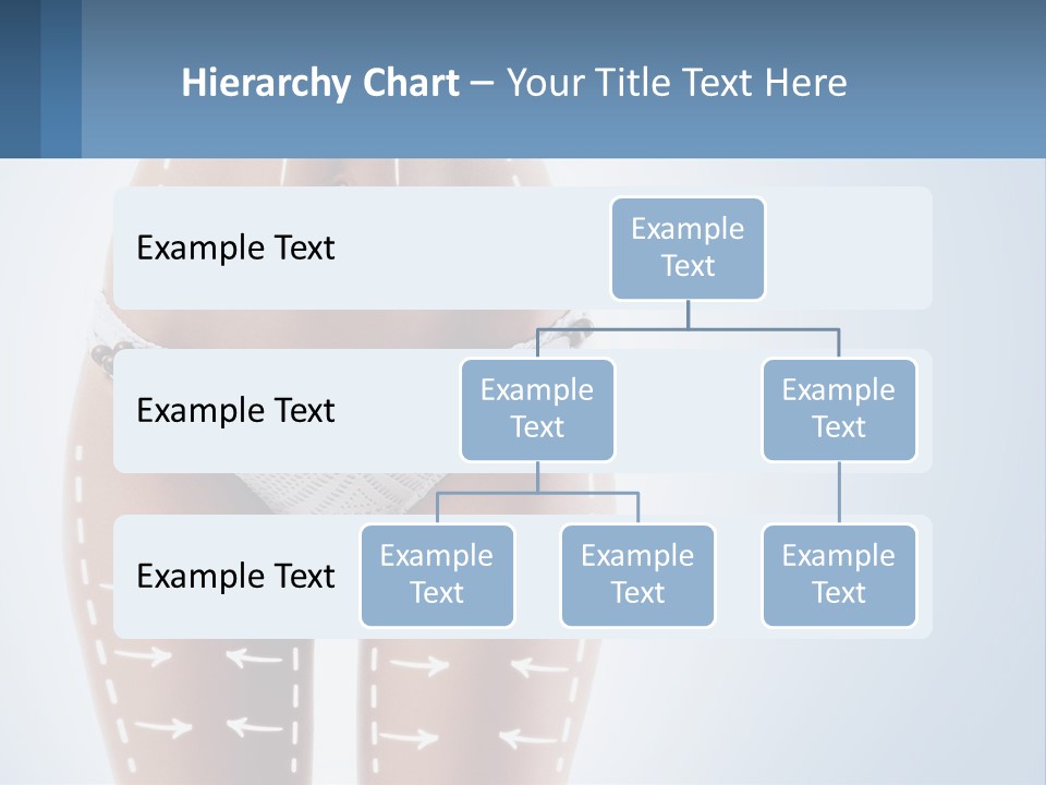 A Woman's Butt With Arrows On It PowerPoint Template