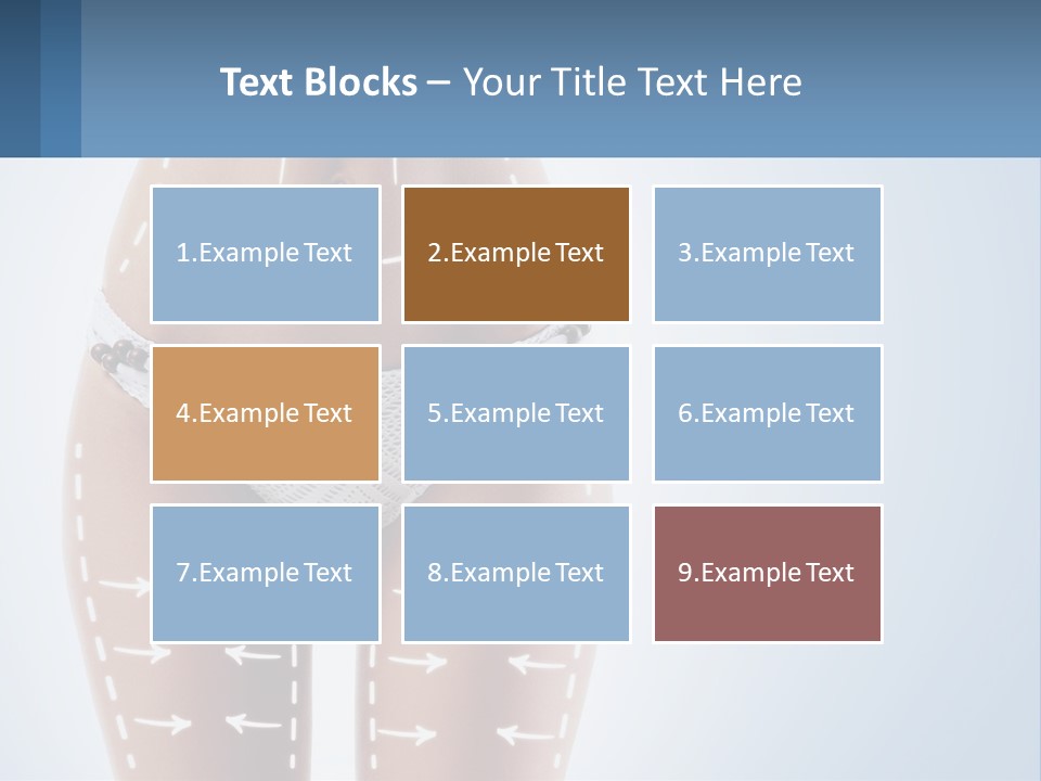 A Woman's Butt With Arrows On It PowerPoint Template