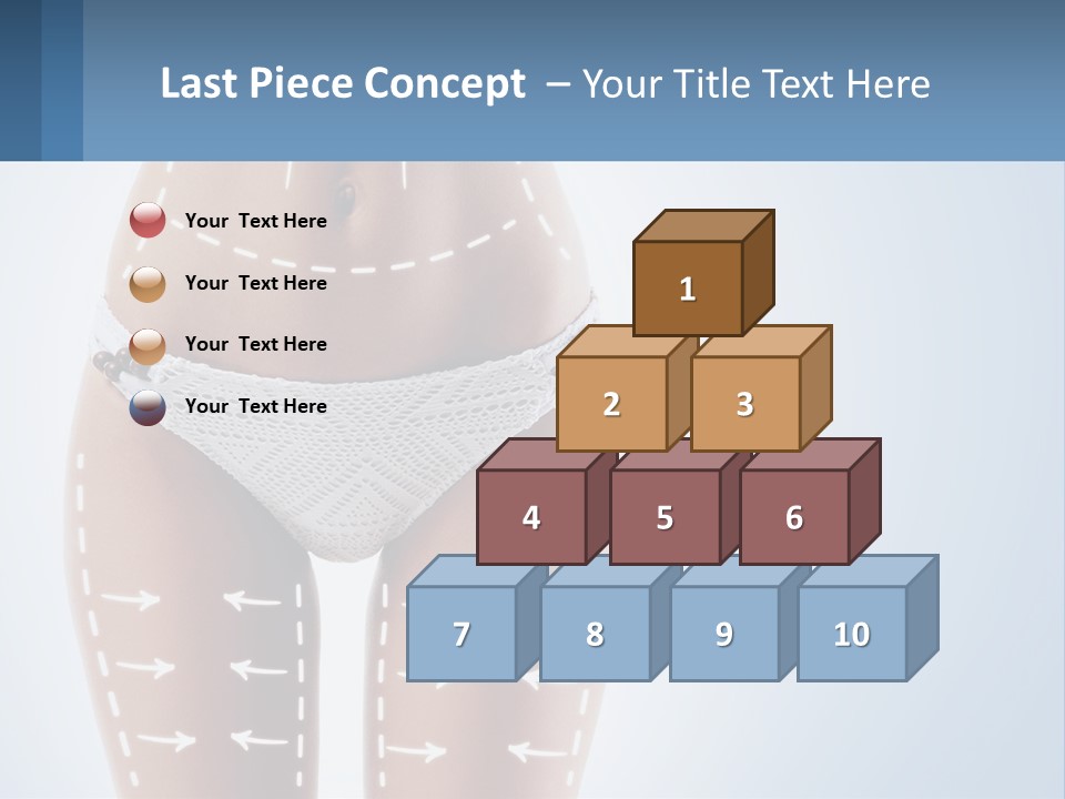 A Woman's Butt With Arrows On It PowerPoint Template