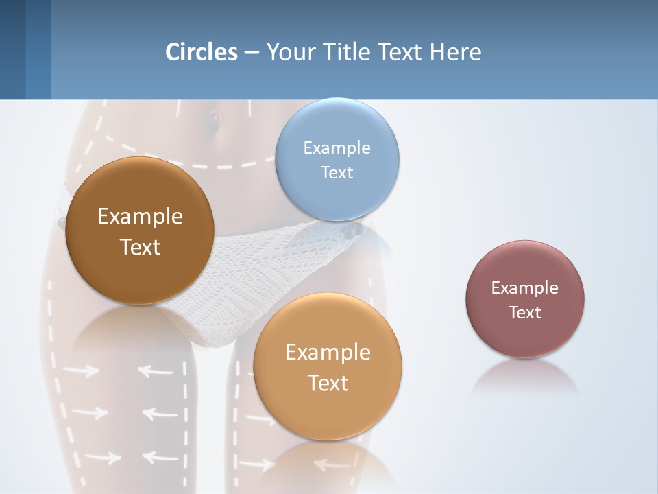 A Woman's Butt With Arrows On It PowerPoint Template