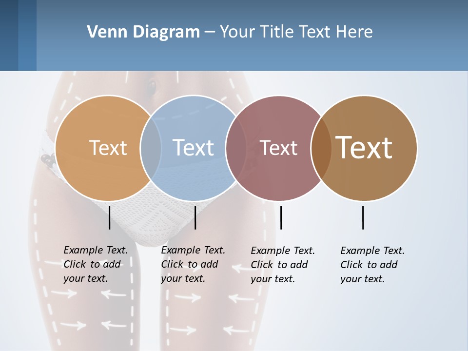 A Woman's Butt With Arrows On It PowerPoint Template