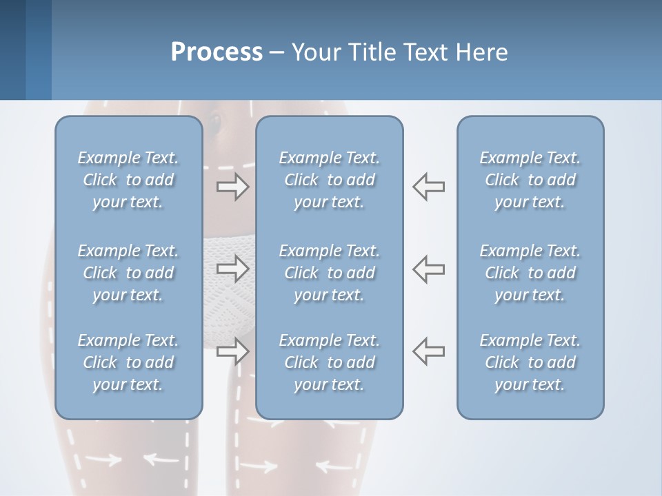A Woman's Butt With Arrows On It PowerPoint Template