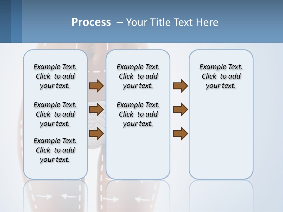 A Woman's Butt With Arrows On It PowerPoint Template
