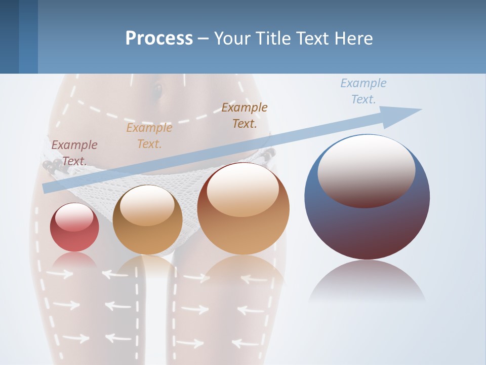 A Woman's Butt With Arrows On It PowerPoint Template