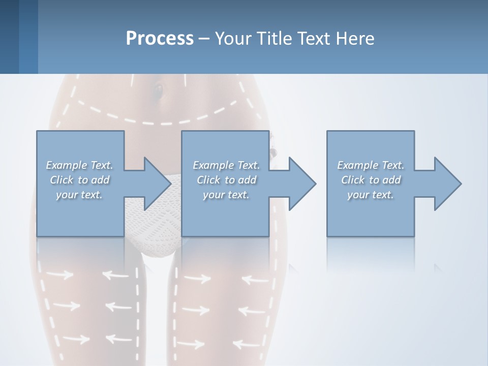 A Woman's Butt With Arrows On It PowerPoint Template