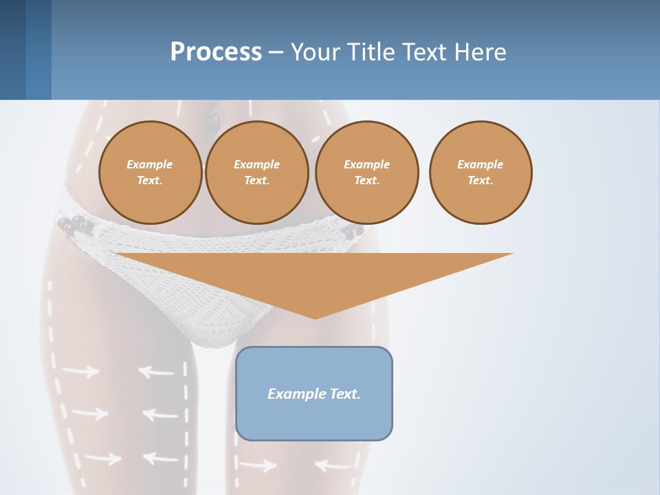 A Woman's Butt With Arrows On It PowerPoint Template