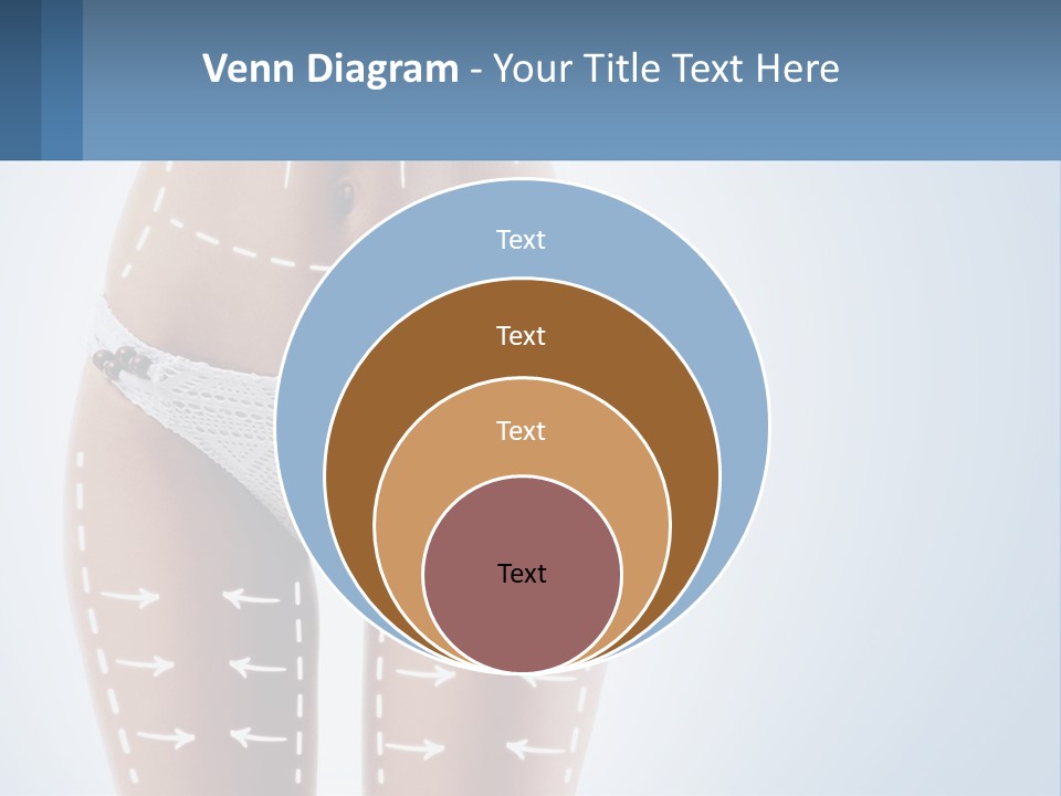 A Woman's Butt With Arrows On It PowerPoint Template