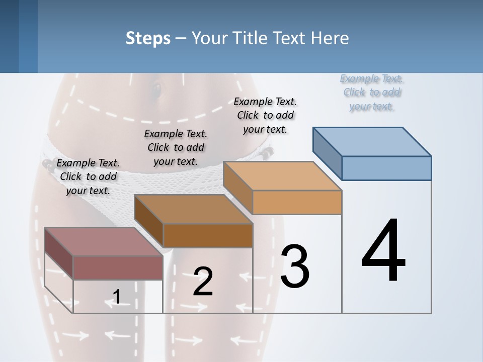 A Woman's Butt With Arrows On It PowerPoint Template