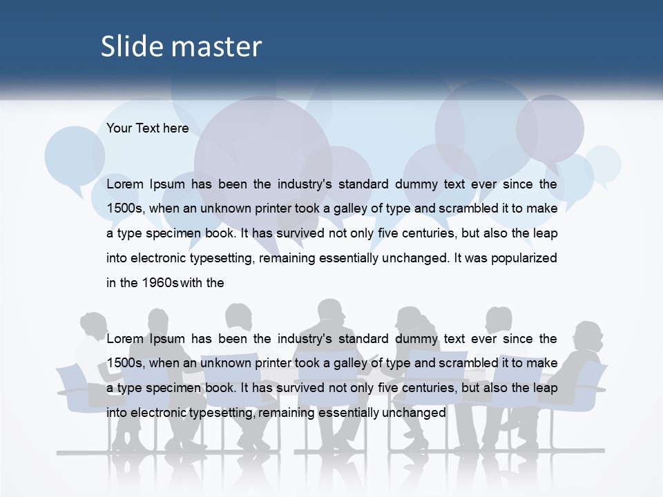 A Group Of People Sitting At A Table With Laptops PowerPoint Template