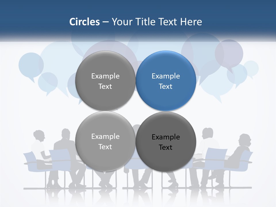 A Group Of People Sitting At A Table With Laptops PowerPoint Template