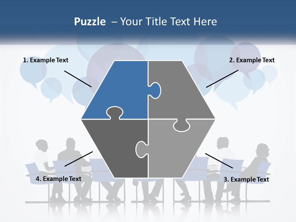 A Group Of People Sitting At A Table With Laptops PowerPoint Template