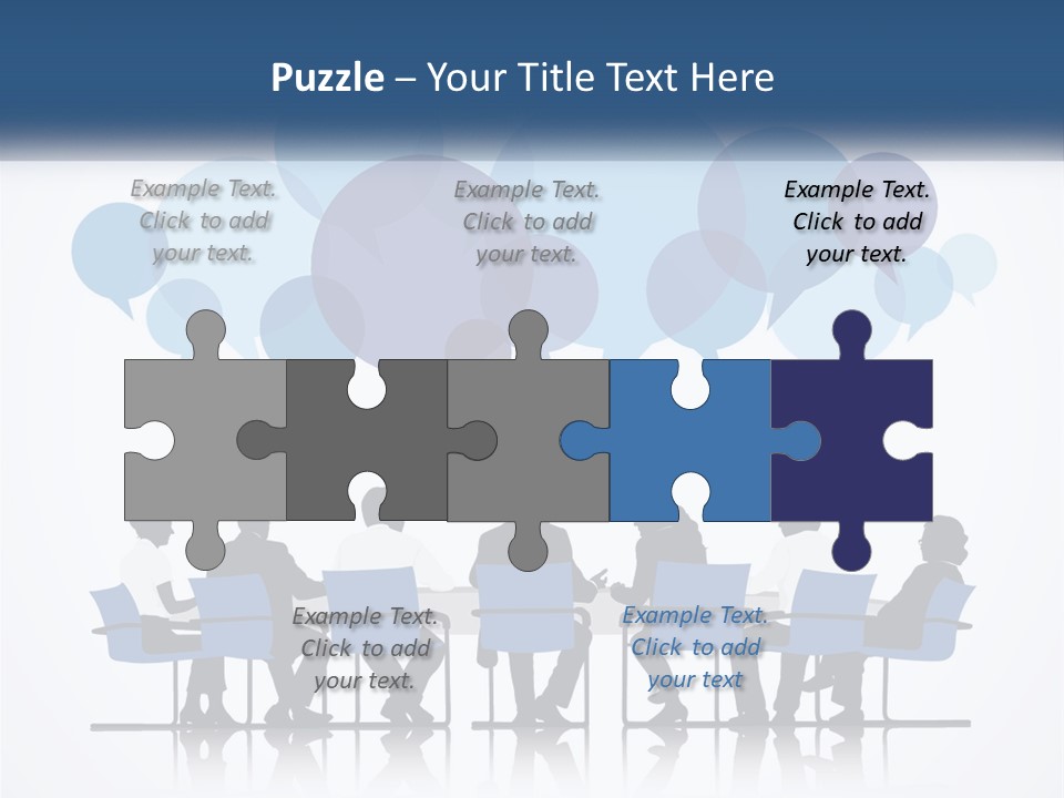 A Group Of People Sitting At A Table With Laptops PowerPoint Template