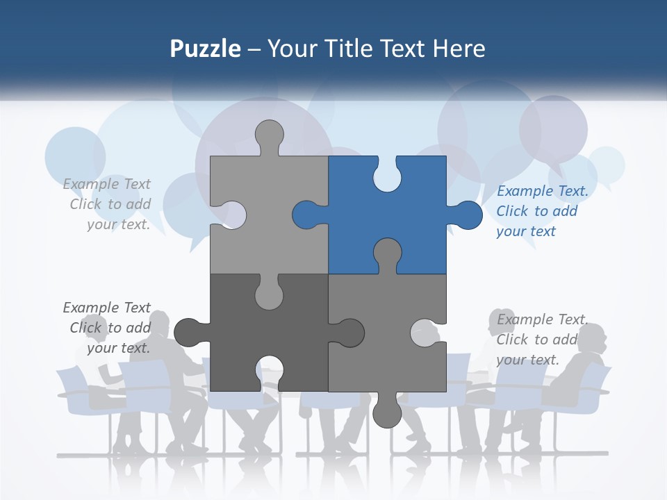 A Group Of People Sitting At A Table With Laptops PowerPoint Template