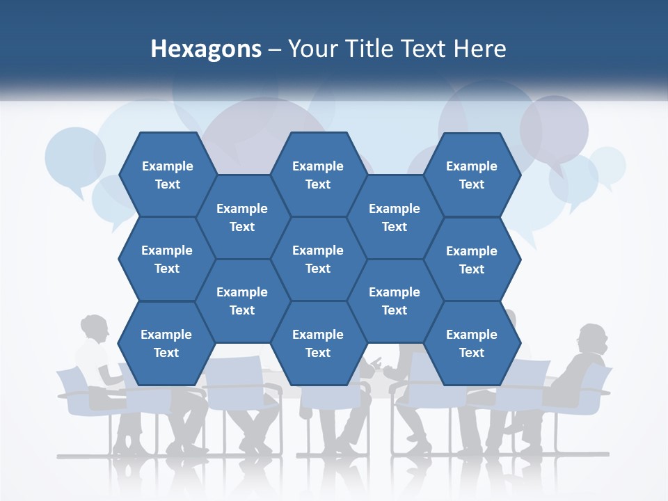 A Group Of People Sitting At A Table With Laptops PowerPoint Template