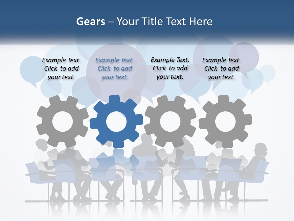 A Group Of People Sitting At A Table With Laptops PowerPoint Template