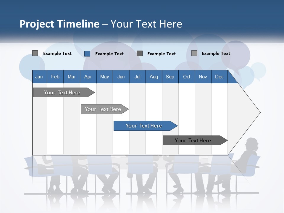 A Group Of People Sitting At A Table With Laptops PowerPoint Template