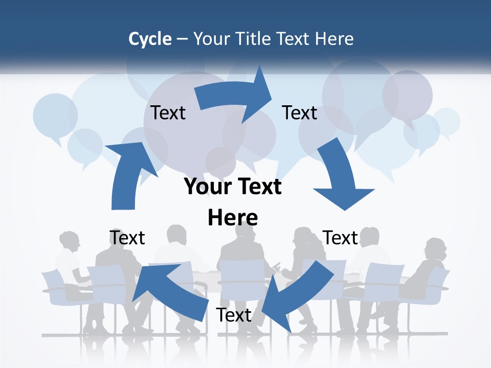 A Group Of People Sitting At A Table With Laptops PowerPoint Template