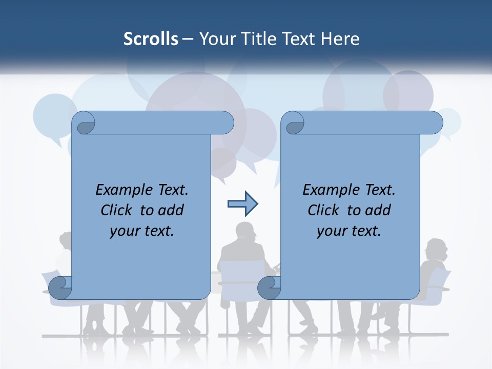 A Group Of People Sitting At A Table With Laptops PowerPoint Template