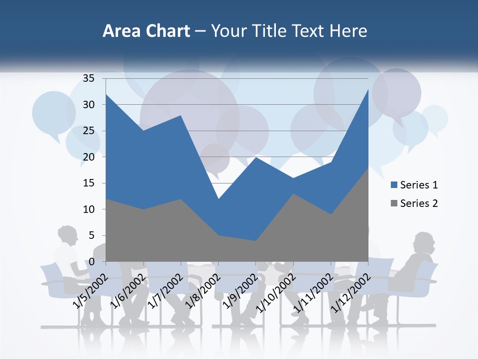 A Group Of People Sitting At A Table With Laptops PowerPoint Template