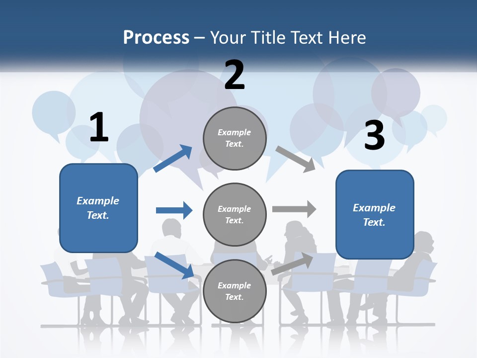A Group Of People Sitting At A Table With Laptops PowerPoint Template