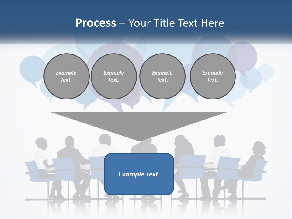 A Group Of People Sitting At A Table With Laptops PowerPoint Template