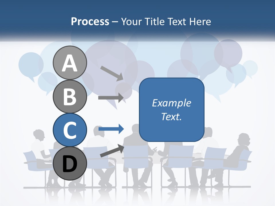 A Group Of People Sitting At A Table With Laptops PowerPoint Template