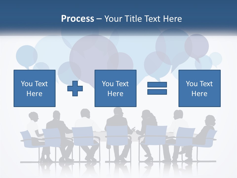 A Group Of People Sitting At A Table With Laptops PowerPoint Template