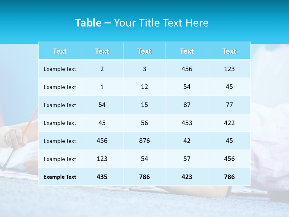 Two Little Girls Laying On The Floor Writing On Paper PowerPoint Template