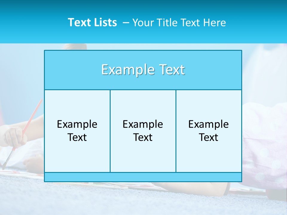 Two Little Girls Laying On The Floor Writing On Paper PowerPoint Template