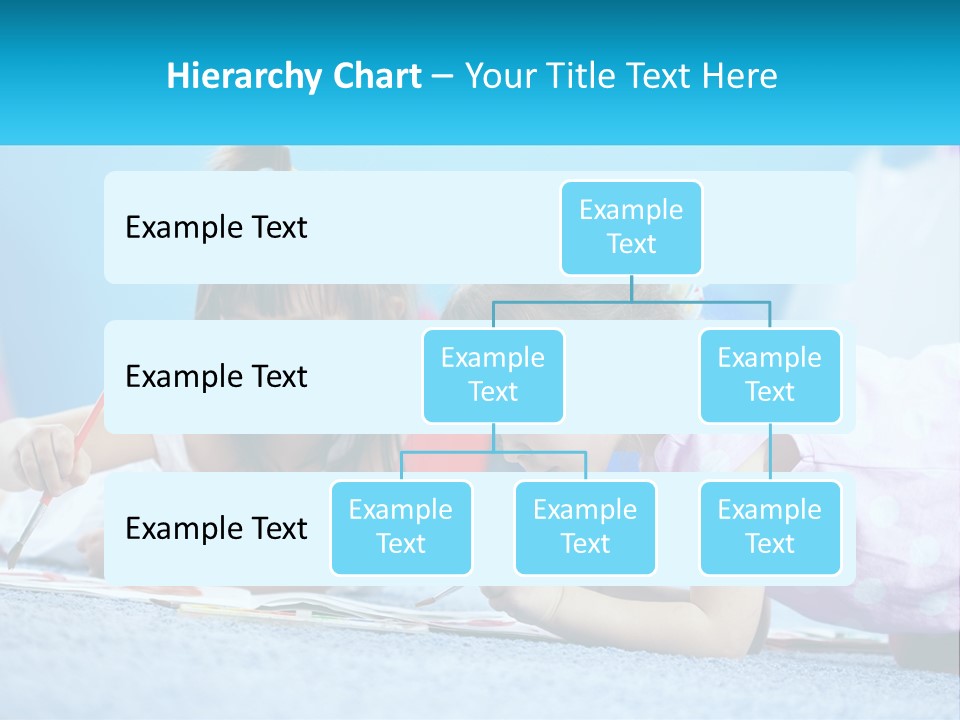 Two Little Girls Laying On The Floor Writing On Paper PowerPoint Template