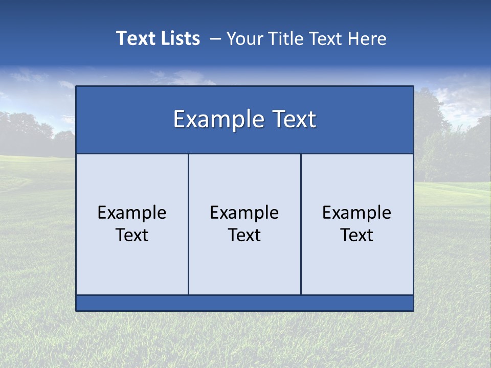 A Green Field With Trees And Blue Sky In The Background PowerPoint Template