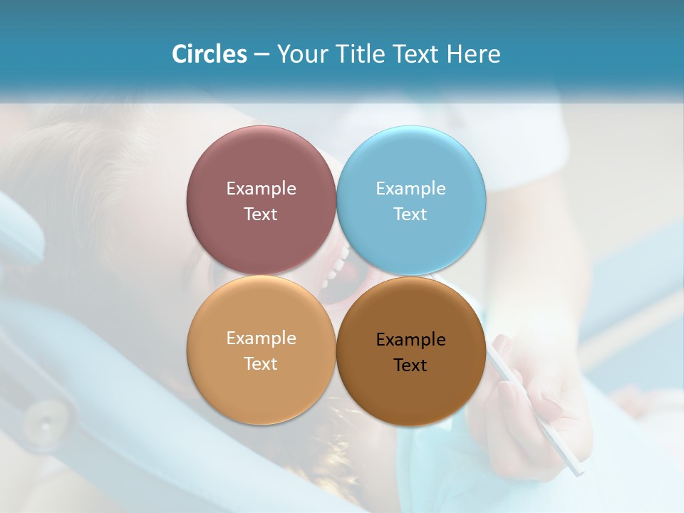 A Little Girl Is Smiling And Having Her Teeth Brushed PowerPoint Template