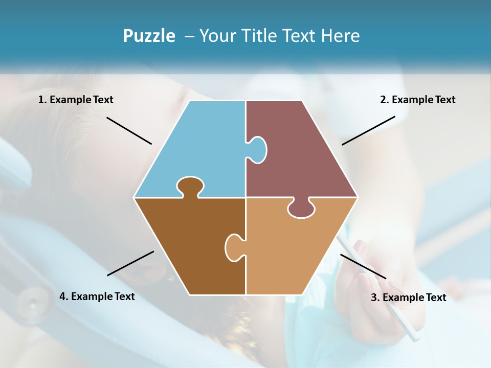 A Little Girl Is Smiling And Having Her Teeth Brushed PowerPoint Template