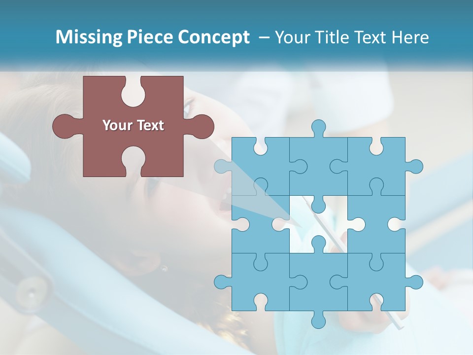 A Little Girl Is Smiling And Having Her Teeth Brushed PowerPoint Template