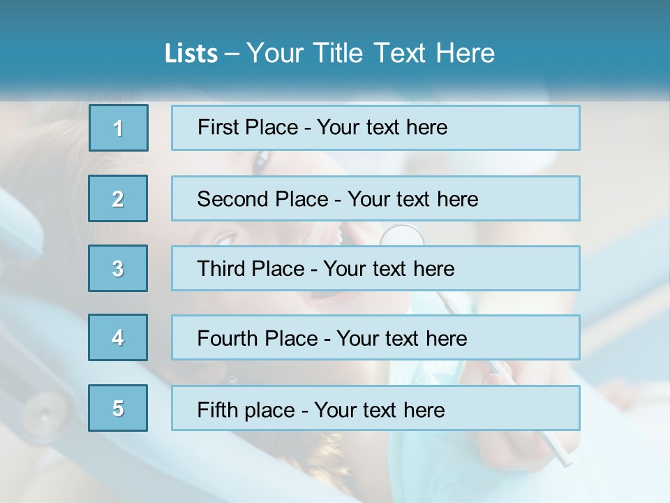 A Little Girl Is Smiling And Having Her Teeth Brushed PowerPoint Template