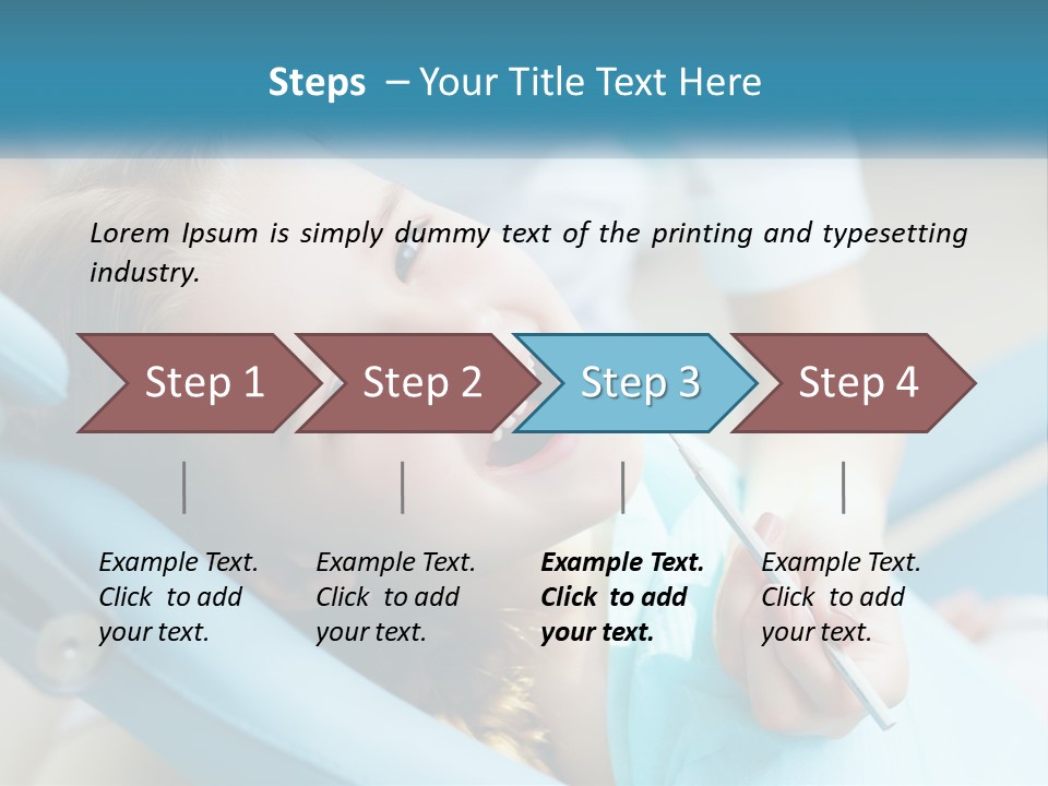 A Little Girl Is Smiling And Having Her Teeth Brushed PowerPoint Template