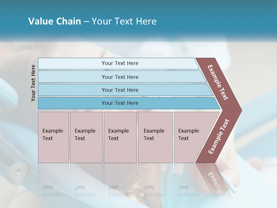 A Little Girl Is Smiling And Having Her Teeth Brushed PowerPoint Template