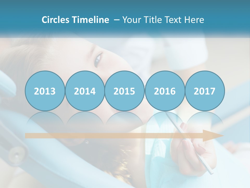 A Little Girl Is Smiling And Having Her Teeth Brushed PowerPoint Template