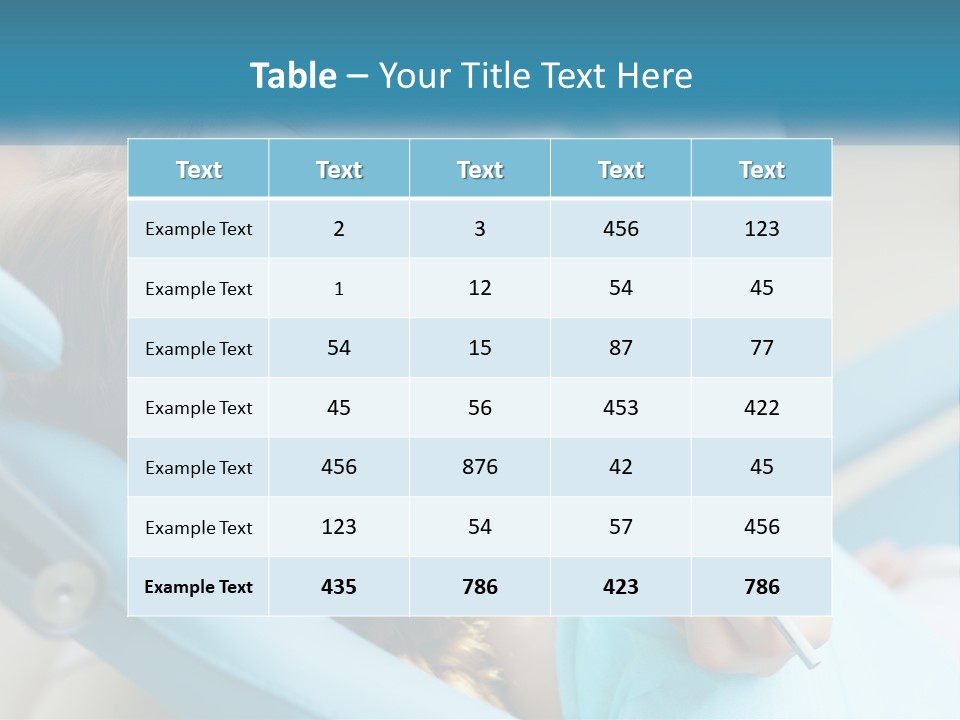 A Little Girl Is Smiling And Having Her Teeth Brushed PowerPoint Template