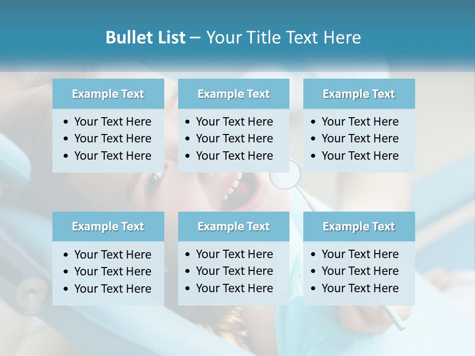 A Little Girl Is Smiling And Having Her Teeth Brushed PowerPoint Template